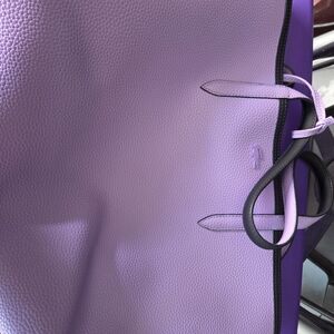 Lacoste Purple and Black Women's Tote Bag